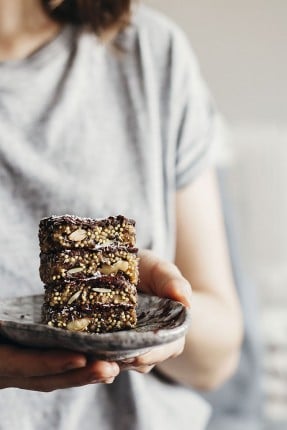 Millet Chocolate Energy Bars | The Awesome Green