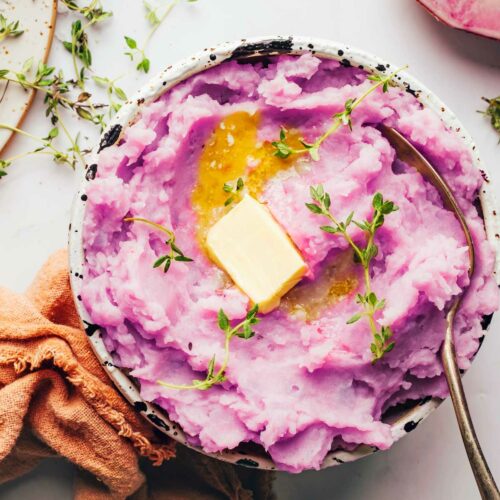 Mashed Purple Potatoes - The Starving Chef